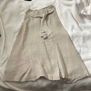 BNWT Free People sweater skirt in oatmeal size L